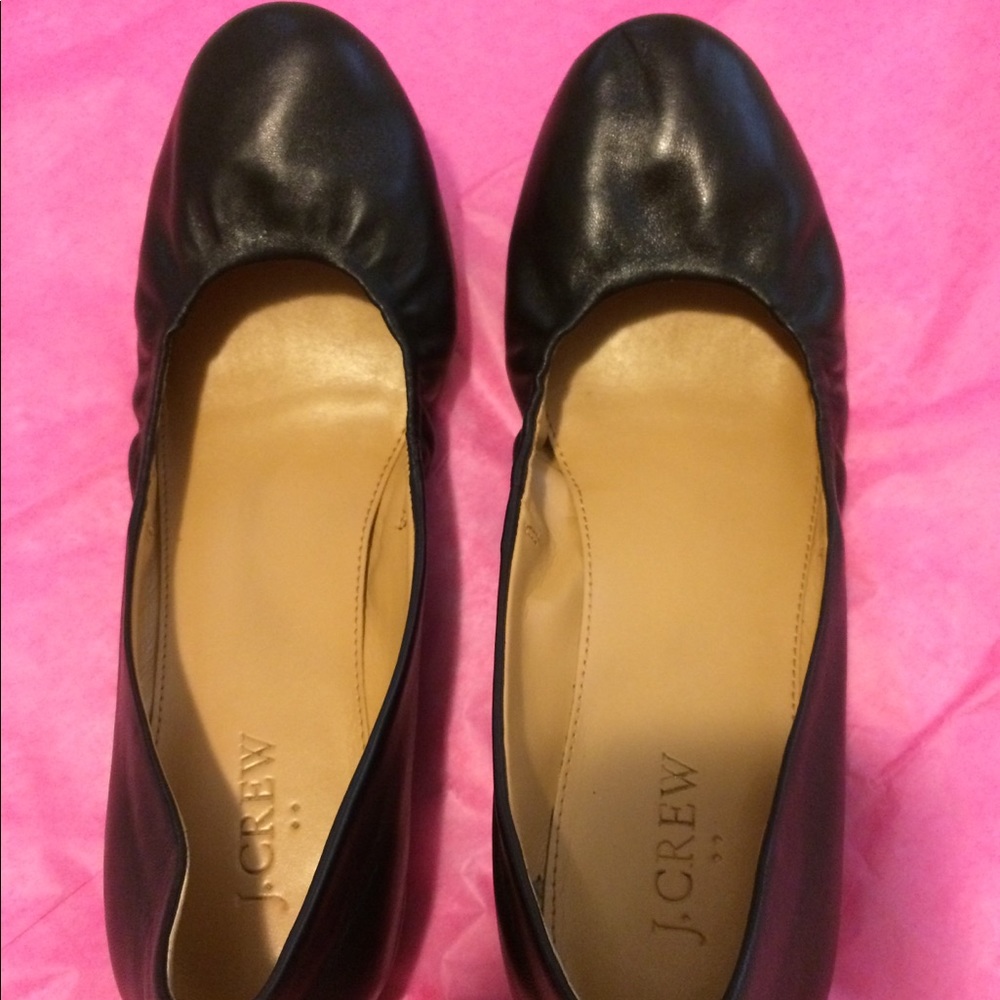 J.Crew flat shoes black size 8